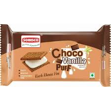 SOBISCO PUFFCREAME  VANILA CHOCO 5Rs